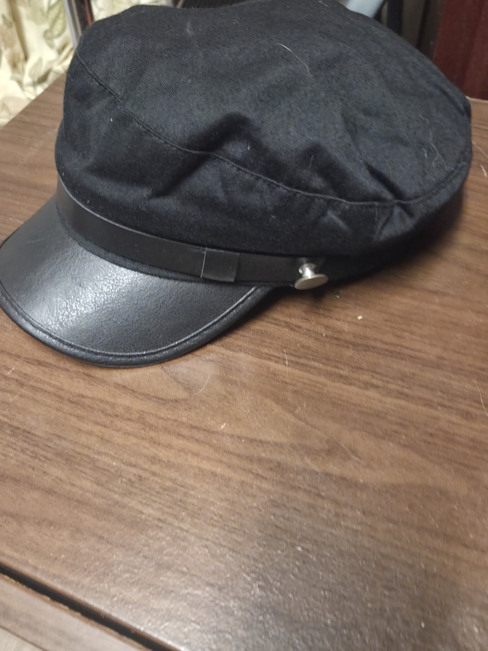 classic black chauffeur, fiddler, or newsboy